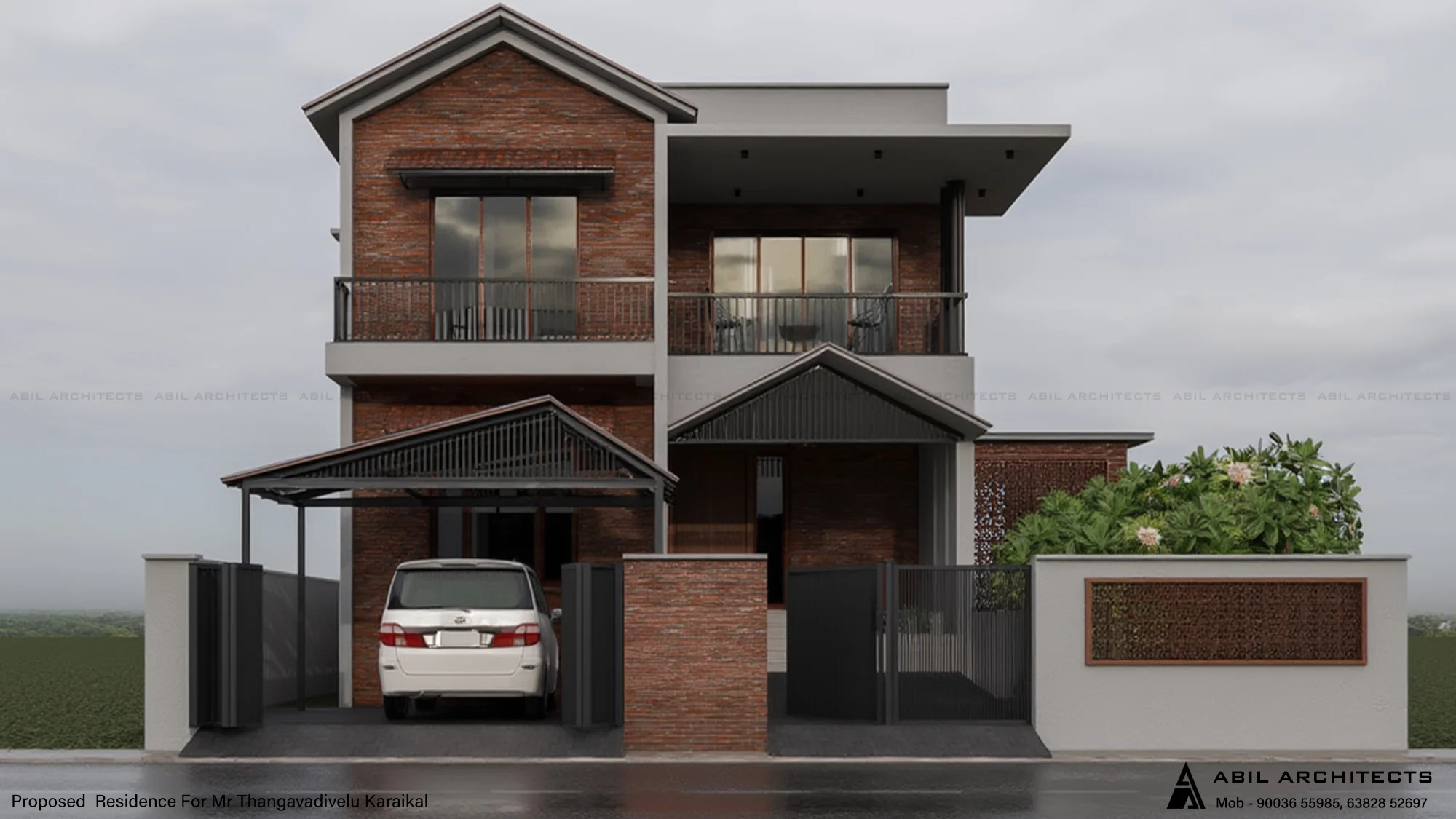 Bespoke luxury villa design Abil Architects in Karaikal.